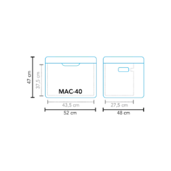 Mestic MAC-40 3 Way Camping Fridge -Klean Kanten Shop 100 1503620