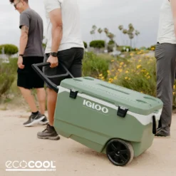 Igloo ECOCOOL Latitude 90 QT Roller Cooler -Klean Kanten Shop EcoCool PackablePuffer NATIVE Social 1080x1080 1