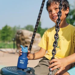 Klean Kanteen Kid Classic Sport Bottle 355ml - Dragon Snacks -Klean Kanten Shop K12CPPS SU boy bottle playground tire lifestyle 38149dfe 6394 4c48 895b 6f465e915b8c