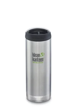 Klean Kanteen Insulated TK Wide With Café Cap 473ml - Brushed Steel
