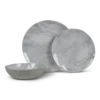 Kampa Marble 12 Piece Melamine Dinner Set