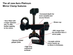 Milenco Aero Platinum Mirror -Klean Kanten Shop Platinum Clamps descriptions