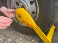 Milenco Wraith 2 Wheel Lock - Caravans -Klean Kanten Shop Wraith Motorhome Removal 1